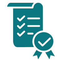 about01 Checklist with a checkmark badge icon.